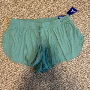 JoyLab Teal Athletic Mid-Rise Shorts